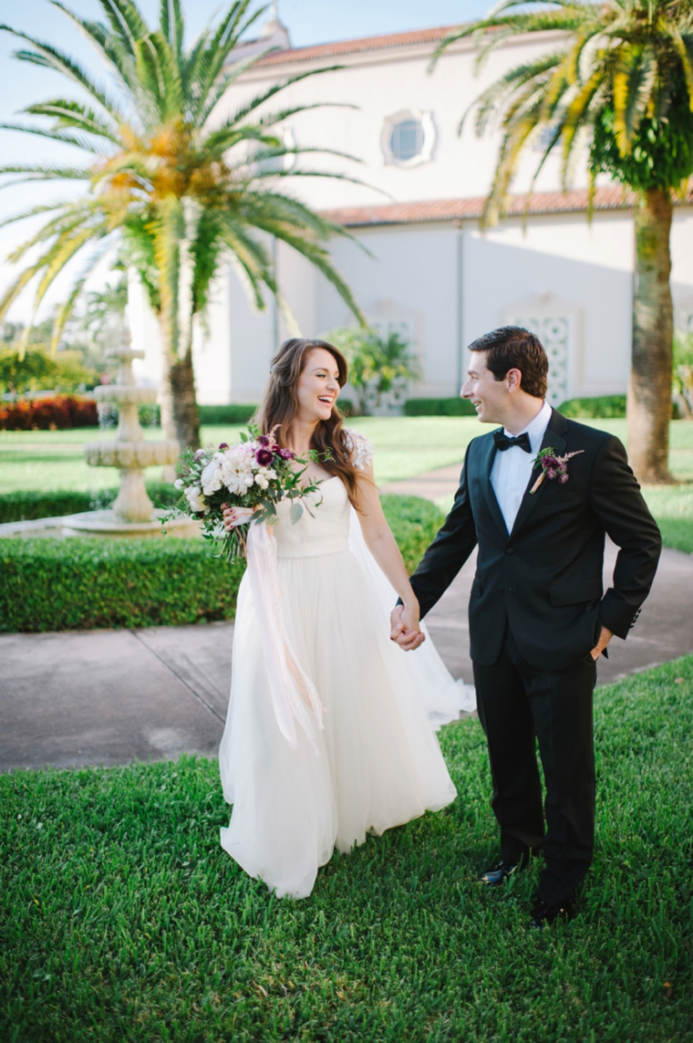 A Romantic Burgundy and Blush Wedding via TheELD.com