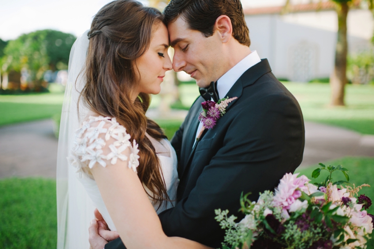 A Romantic Burgundy and Blush Wedding via TheELD.com