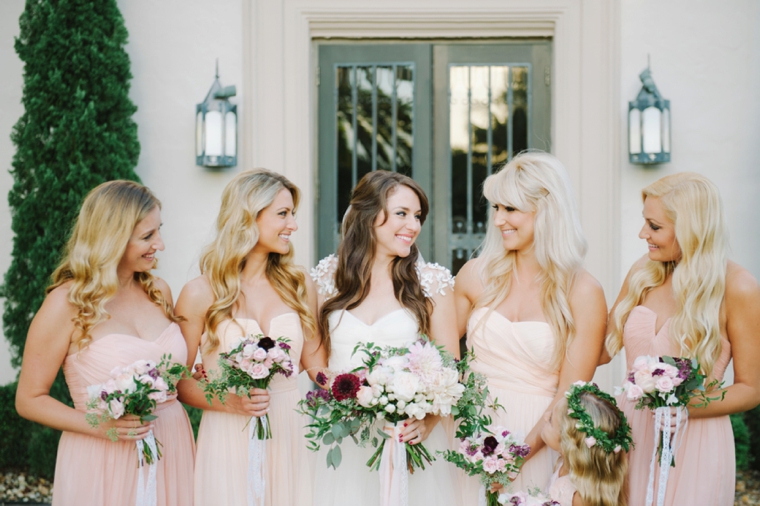 A Romantic Burgundy and Blush Wedding via TheELD.com