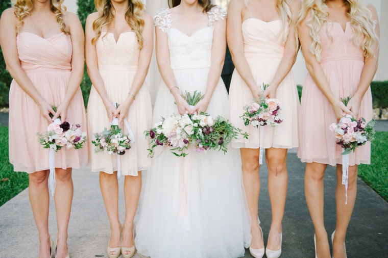 A Romantic Burgundy and Blush Wedding via TheELD.com