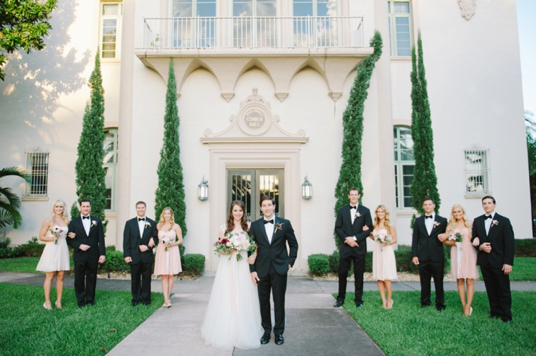 A Romantic Burgundy and Blush Wedding via TheELD.com