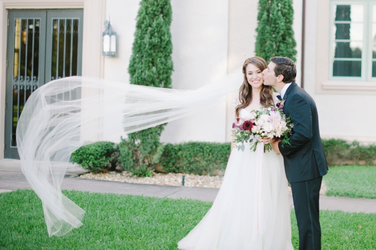 A Romantic Burgundy and Blush Wedding via TheELD.com