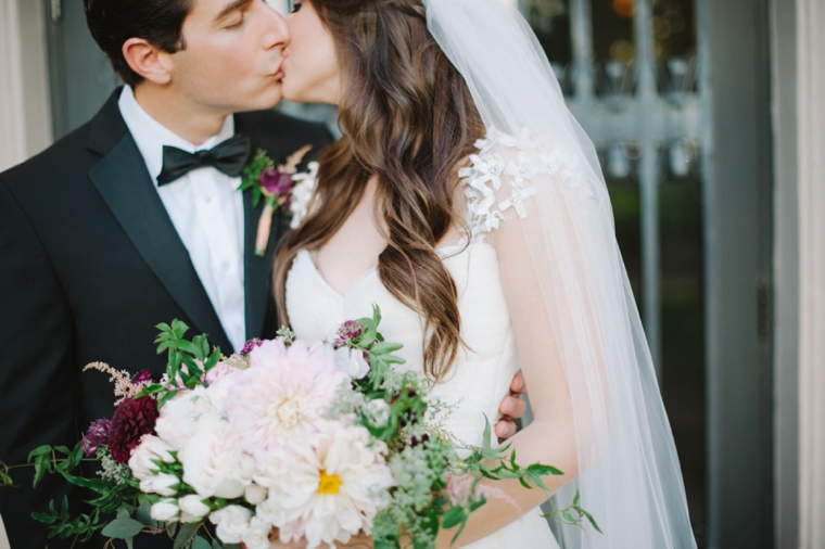 A Romantic Burgundy and Blush Wedding via TheELD.com