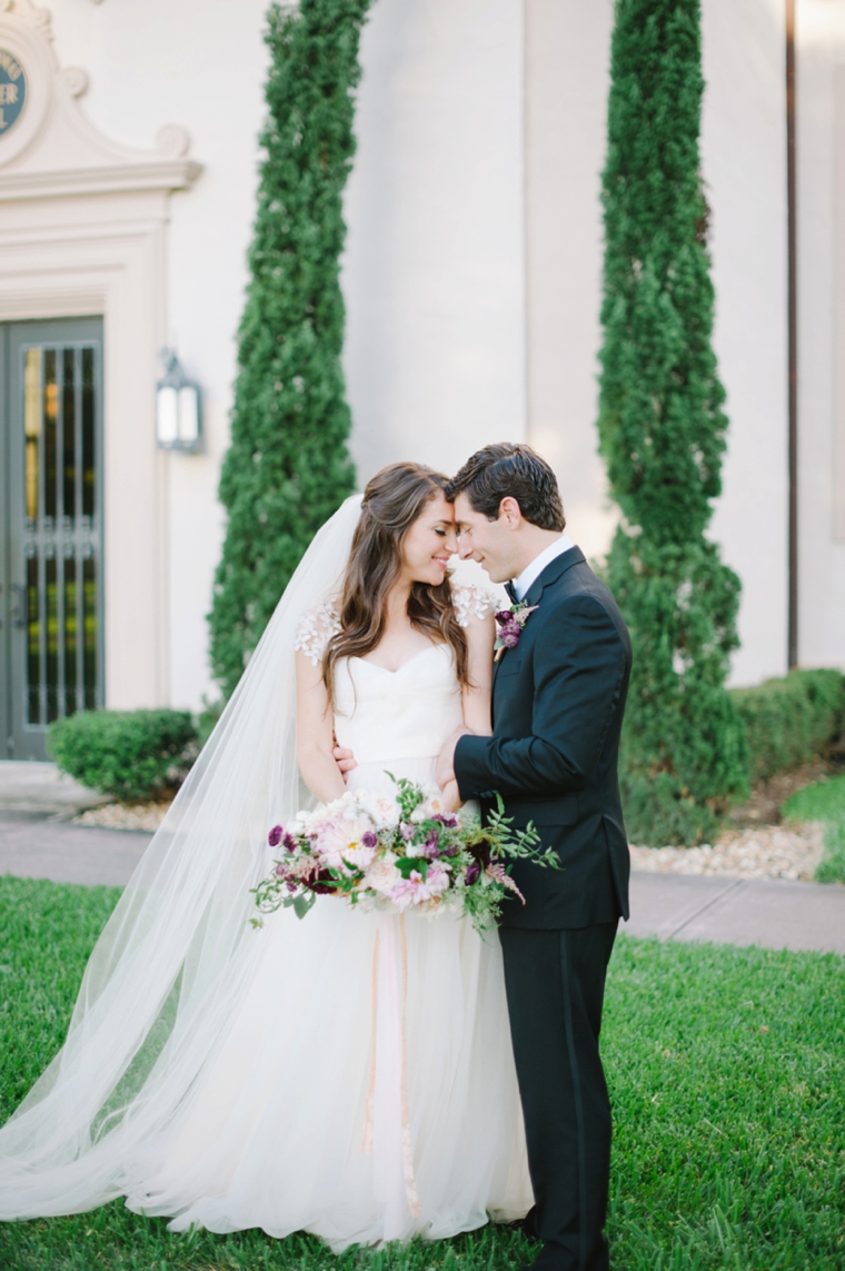 A Romantic Burgundy and Blush Wedding via TheELD.com