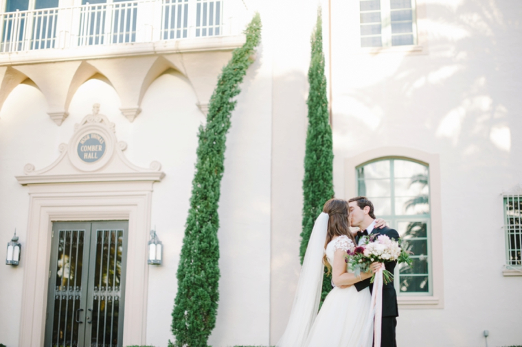 A Romantic Burgundy and Blush Wedding via TheELD.com