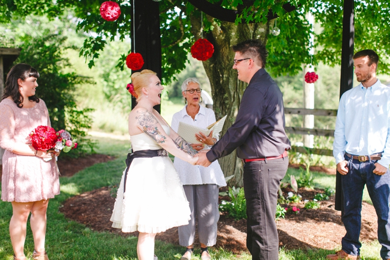 An Eclectic & Unique Red Wedding via TheELD.com