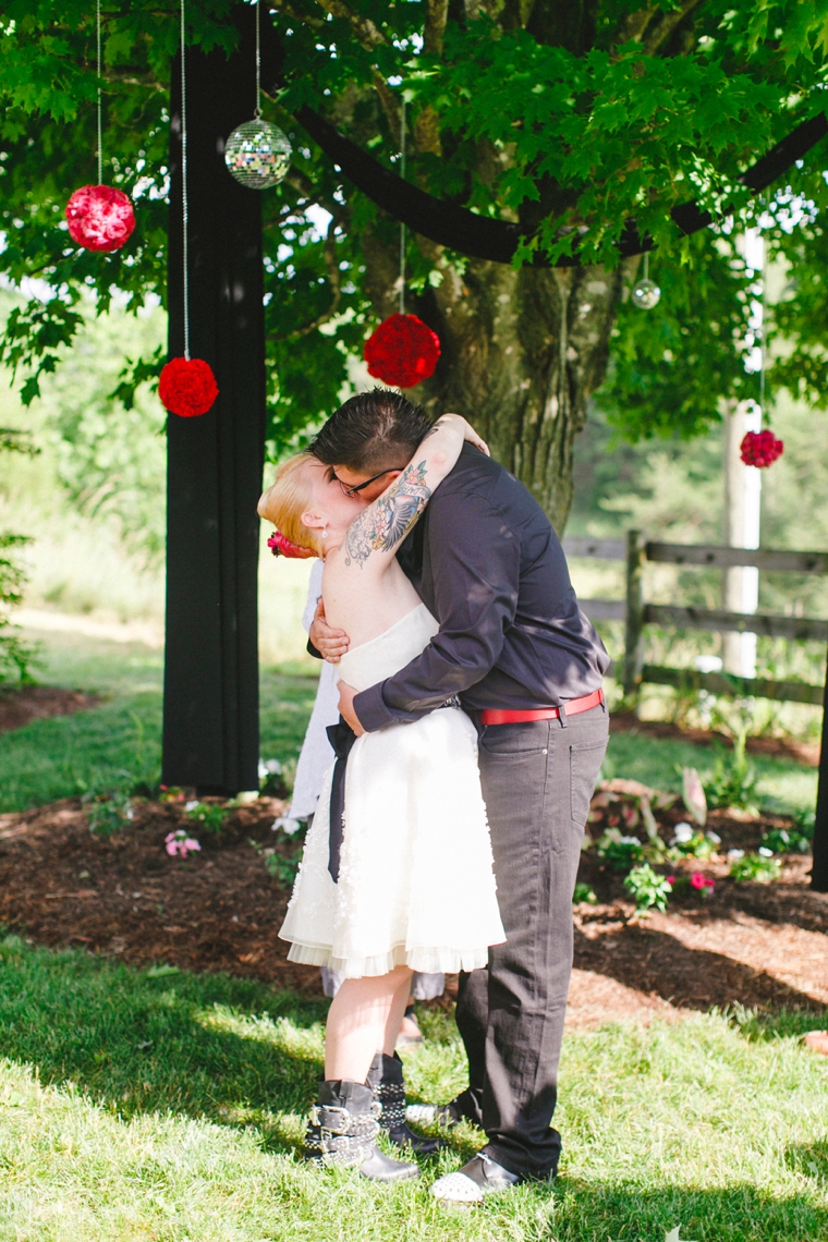 An Eclectic & Unique Red Wedding via TheELD.com