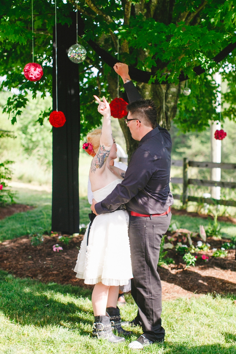 An Eclectic & Unique Red Wedding via TheELD.com