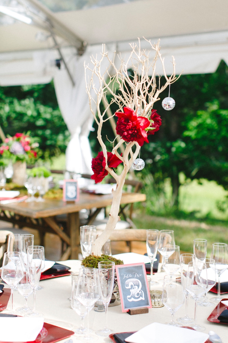 An Eclectic & Unique Red Wedding via TheELD.com