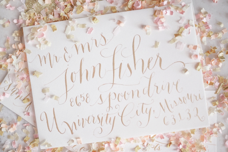 Blush and Gold Wedding Inspiration via TheELD.com