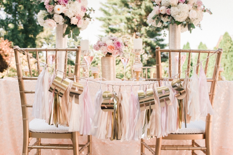 Blush and Gold Wedding Inspiration via TheELD.com