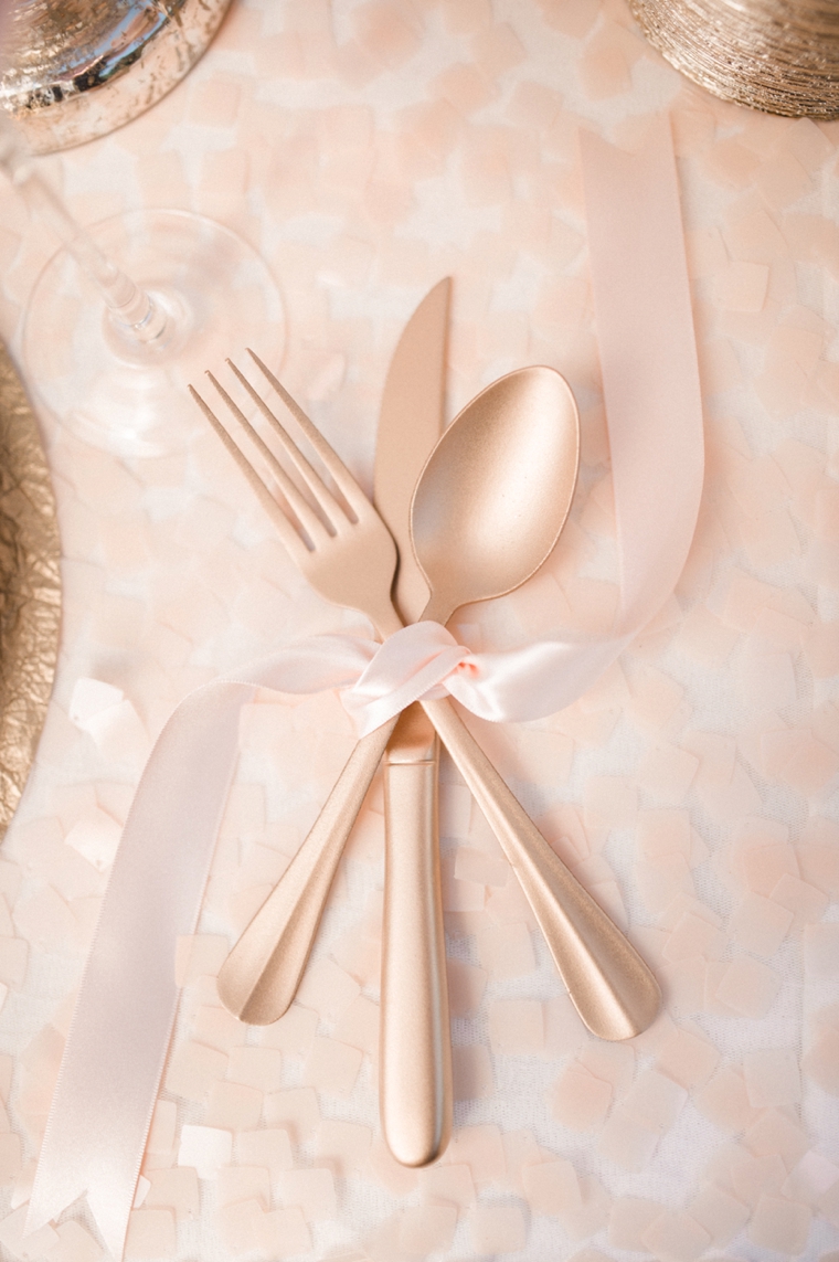 Blush and Gold Wedding Inspiration via TheELD.com