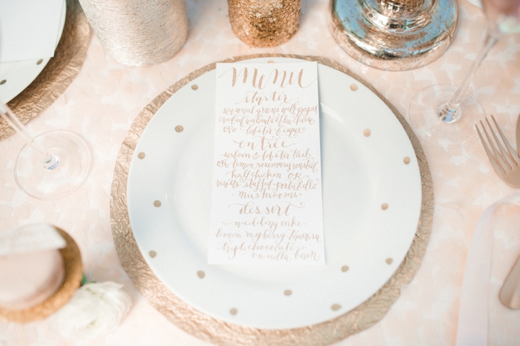 Blush and Gold Wedding Inspiration via TheELD.com