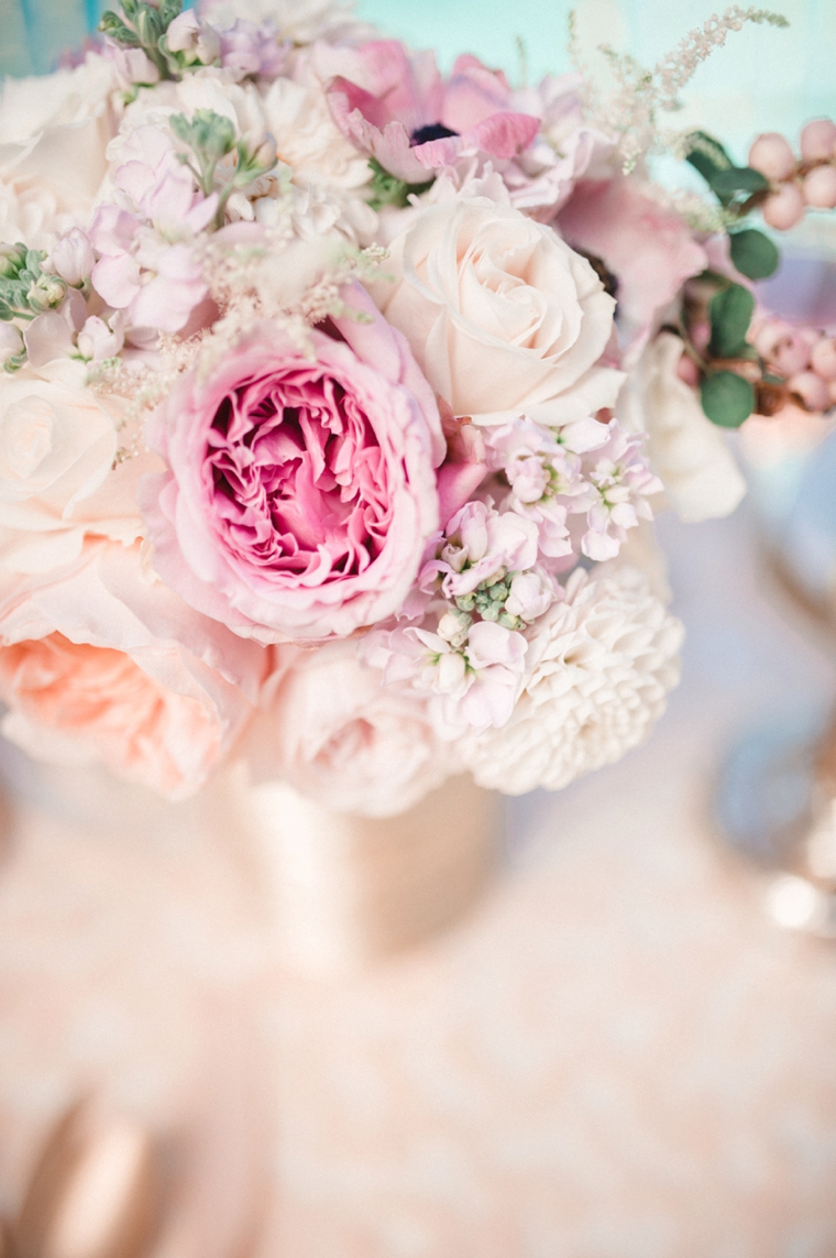 Blush and Gold Wedding Inspiration via TheELD.com