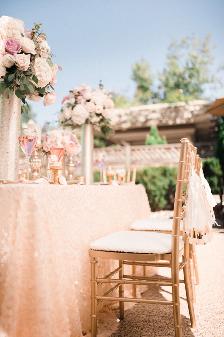 Blush and Gold Wedding Inspiration via TheELD.com