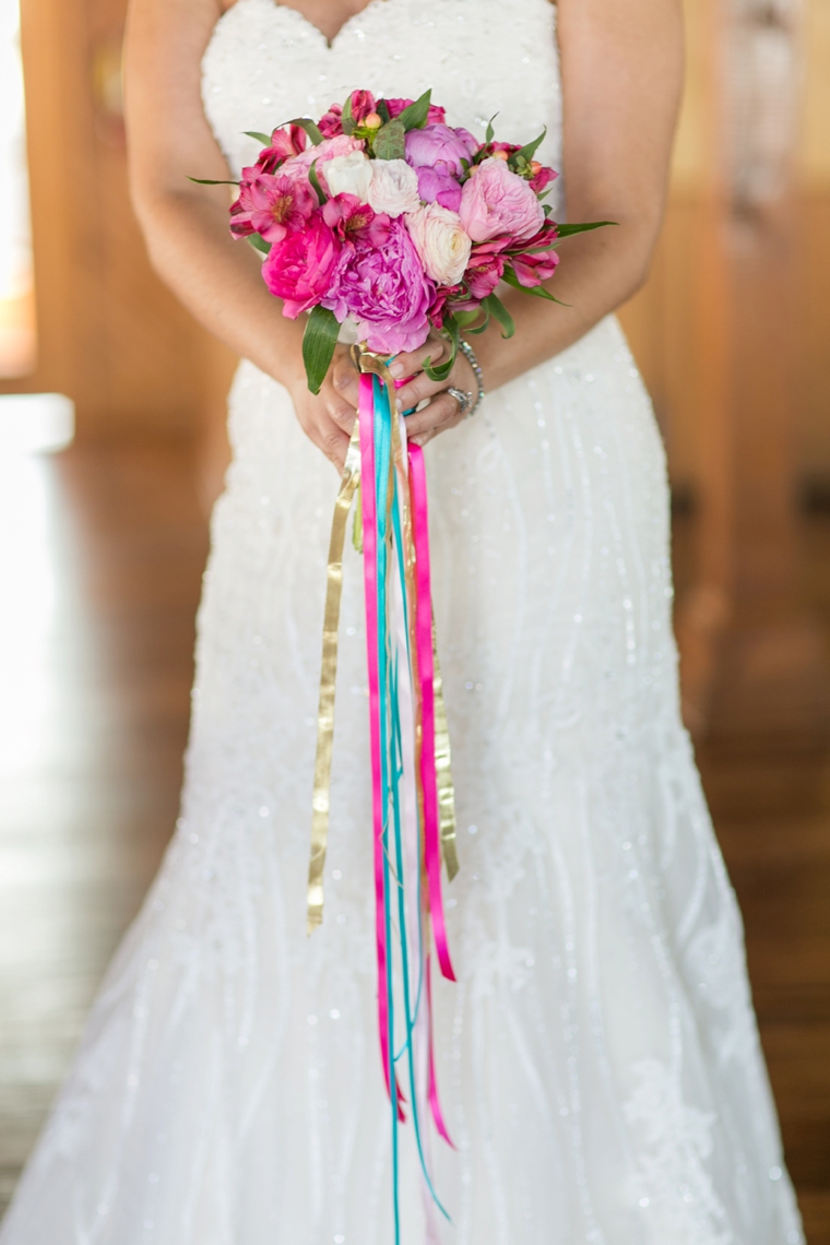 Bright, Bold Pink and Teal Wedding Ideas via TheELD.com