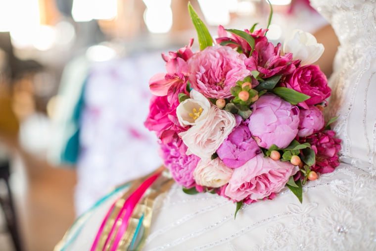 Bright, Bold Pink and Teal Wedding Ideas via TheELD.com