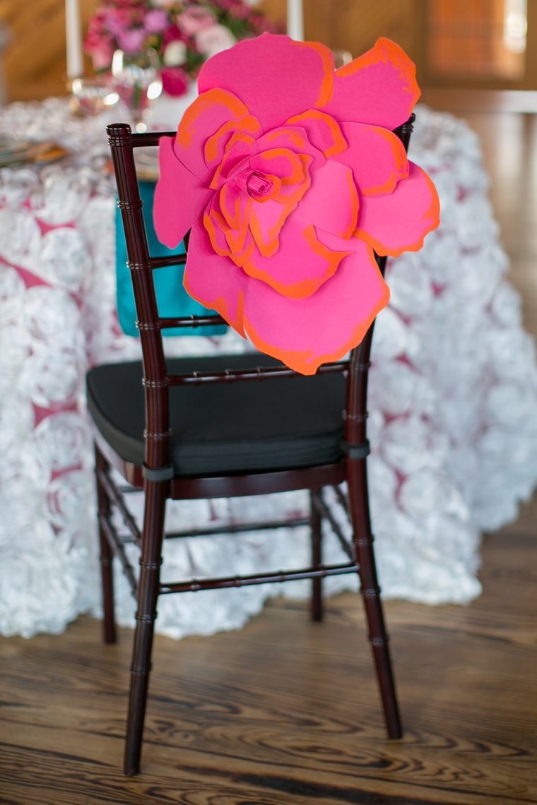 Bright, Bold Pink and Teal Wedding Ideas via TheELD.com