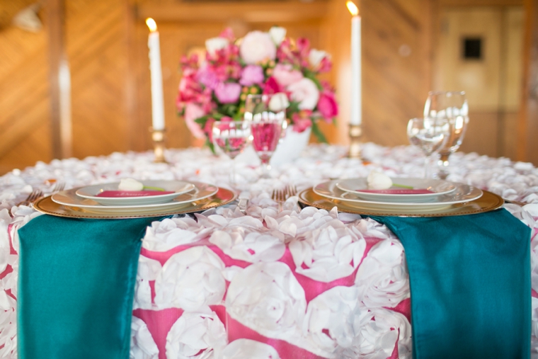 Bright, Bold Pink and Teal Wedding Ideas via TheELD.com