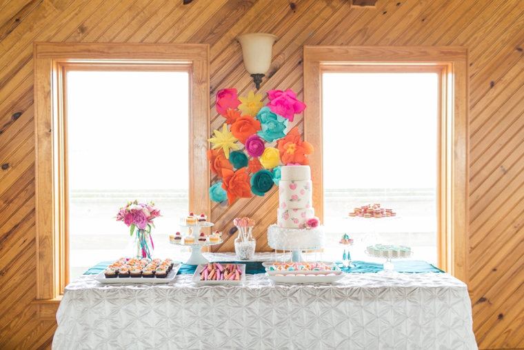 Bright, Bold Pink and Teal Wedding Ideas via TheELD.com