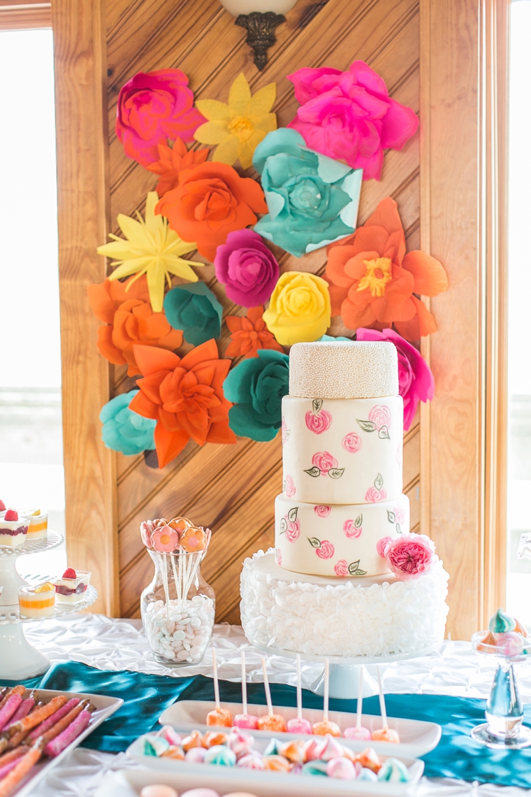 Bright, Bold Pink and Teal Wedding Ideas via TheELD.com