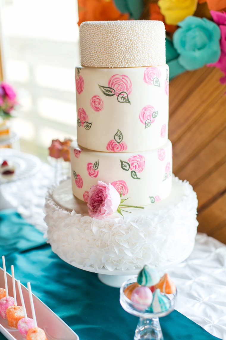 Bright, Bold Pink and Teal Wedding Ideas via TheELD.com