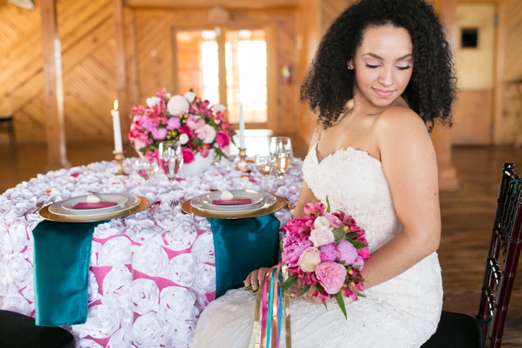 Bright, Bold Pink and Teal Wedding Ideas via TheELD.com