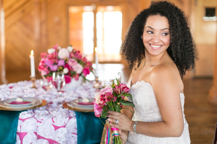 Bright, Bold Pink and Teal Wedding Ideas via TheELD.com