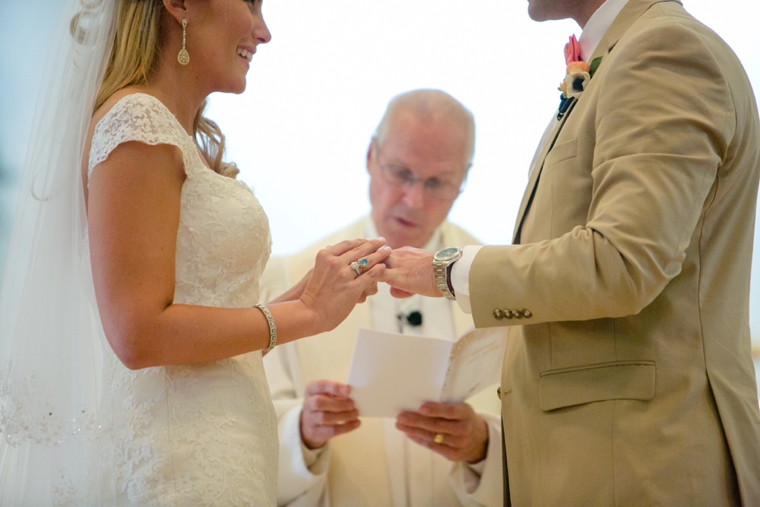 An Elegant Navy and Coral Wedding via TheELD.com