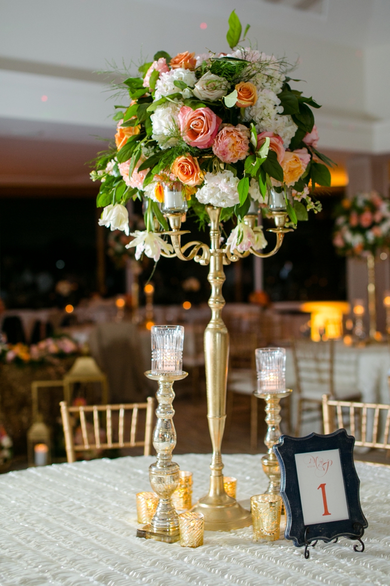 An Elegant Navy and Coral Wedding via TheELD.com