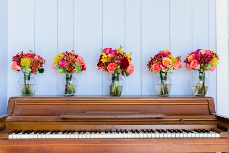 Fun & Eclectic Aqua Beach Wedding via TheELD.com