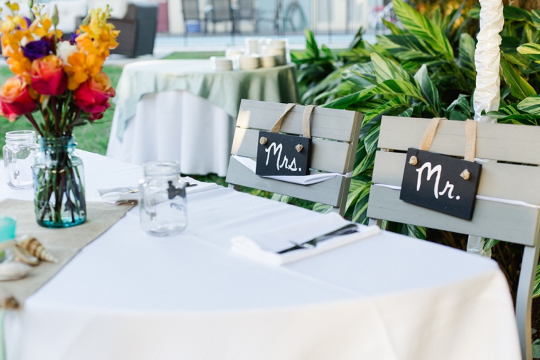 Fun & Eclectic Aqua Beach Wedding via TheELD.com