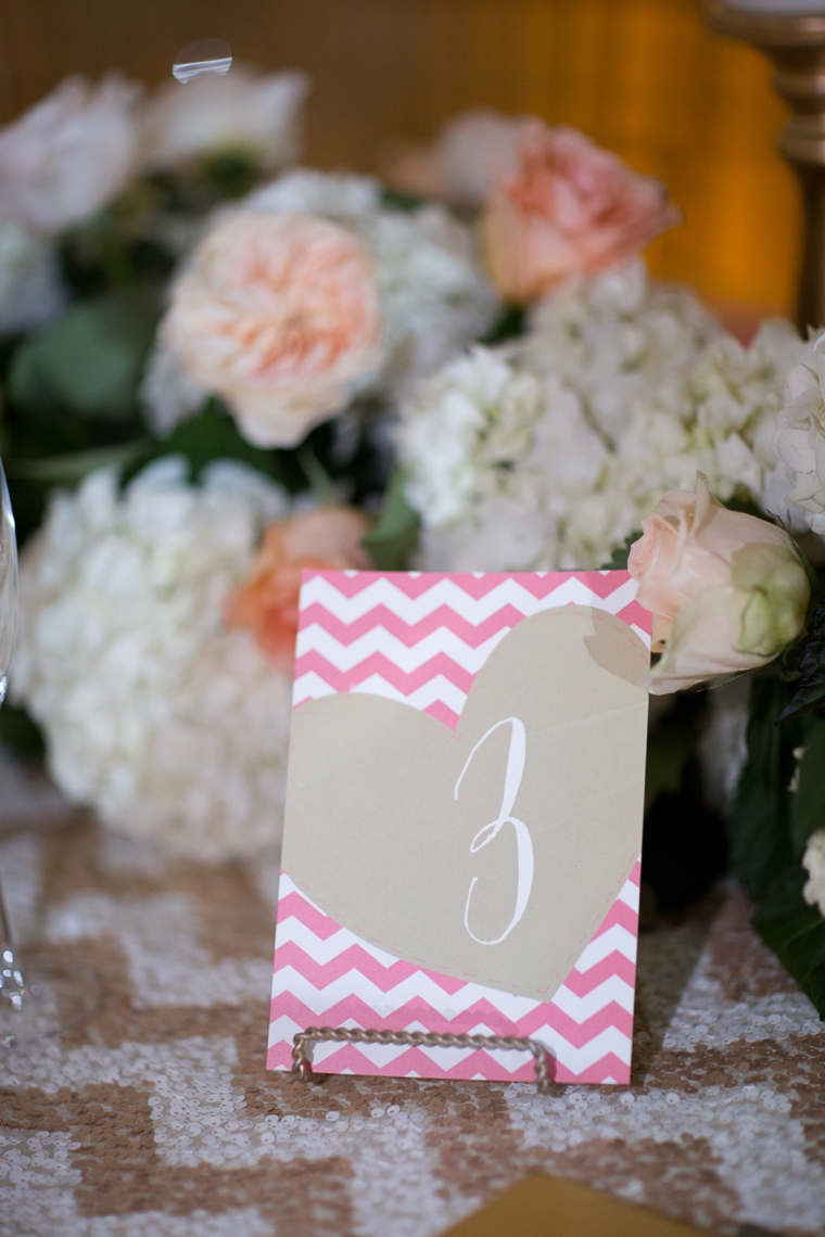 Modern Chic Champagne and Pink Wedding via TheELD.com