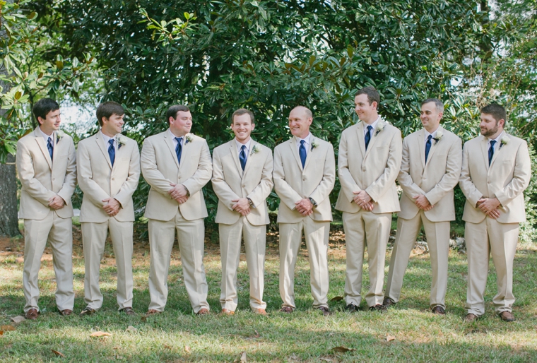 A Rustic Elegant Navy and Peach Wedding via TheELD.com