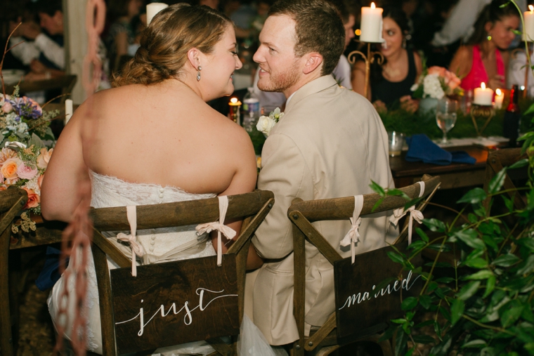 A Rustic Elegant Navy and Peach Wedding via TheELD.com