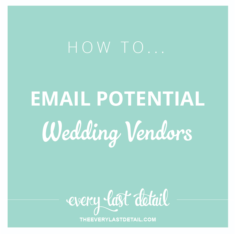 How to Email Potential Wedding Vendors via TheELD.com