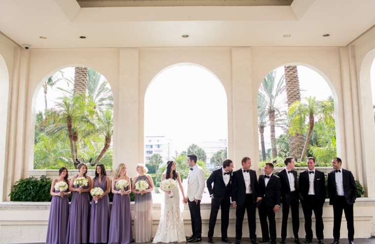 An Elegant Garden Inspired Lavender Wedding via TheELD.com