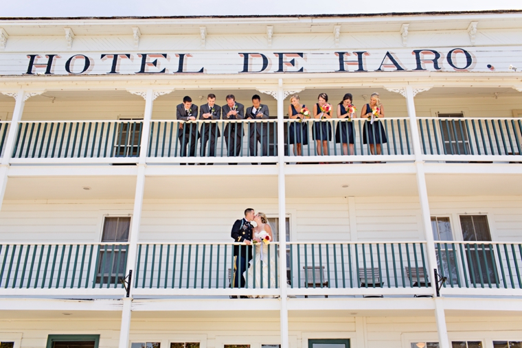 A Nautical Coral and Navy Wedding via TheELD.com