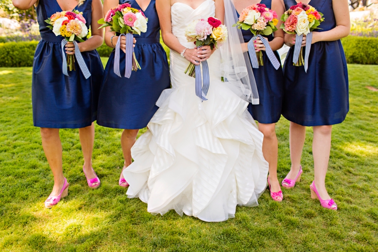 A Nautical Coral and Navy Wedding via TheELD.com