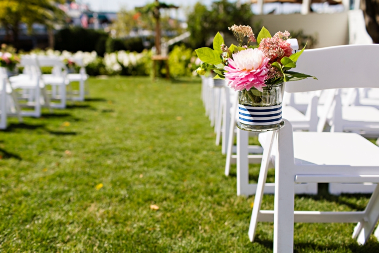 A Nautical Coral and Navy Wedding via TheELD.com