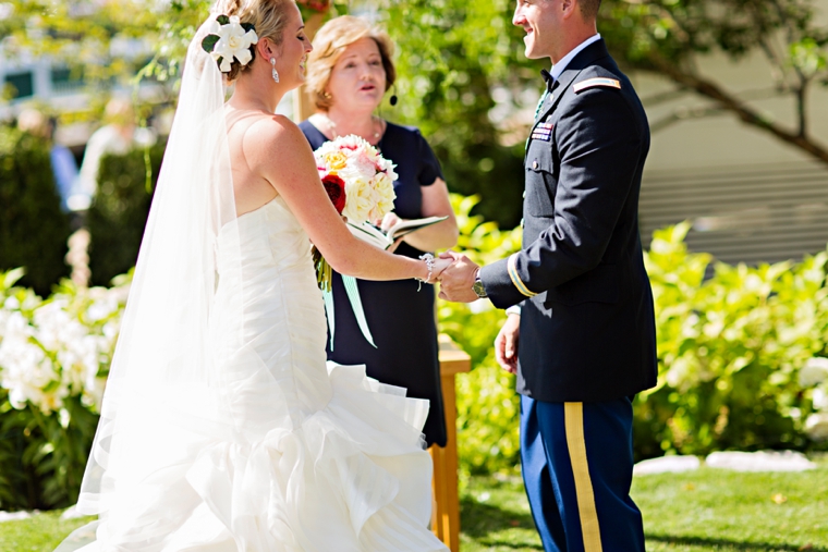 A Nautical Coral and Navy Wedding via TheELD.com