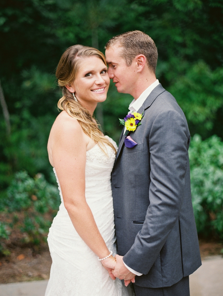 A Rustic Chic Purple and Yellow Wedding via TheELD.com