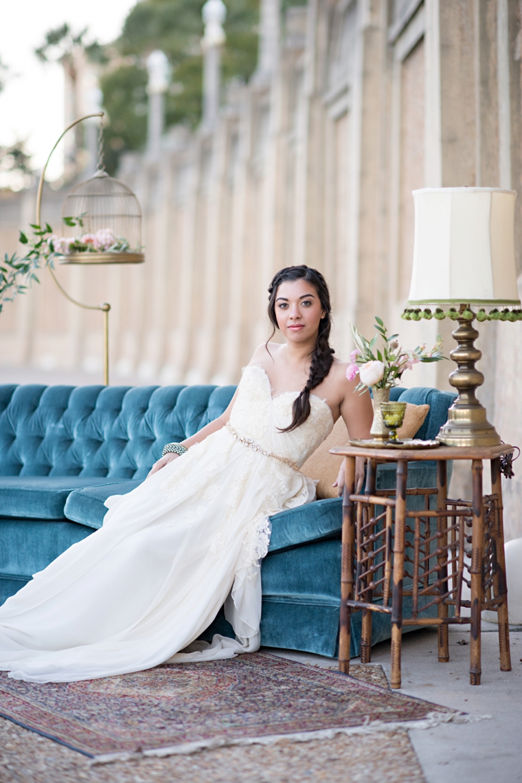 Elegant Bohemian Bridal Inspiration via TheELD.com