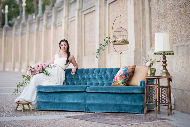 Elegant Bohemian Bridal Inspiration via TheELD.com