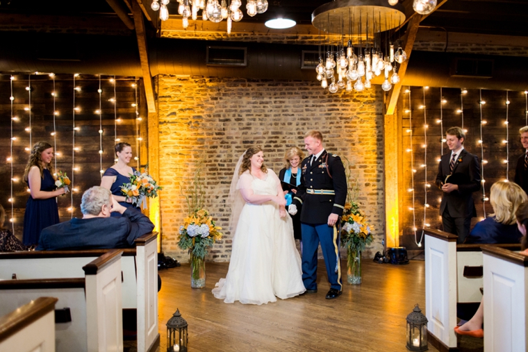 An Eclectic Navy and Orange Wedding via TheELD.com