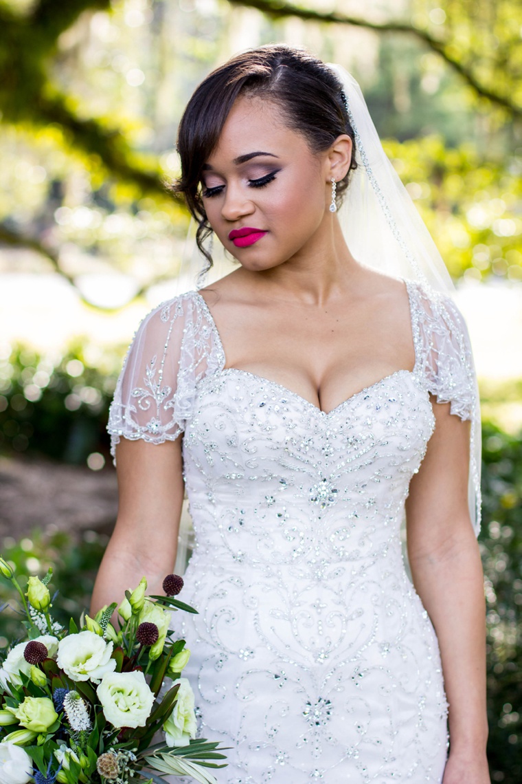 Elegant Gold and White Garden Wedding via TheELD.com