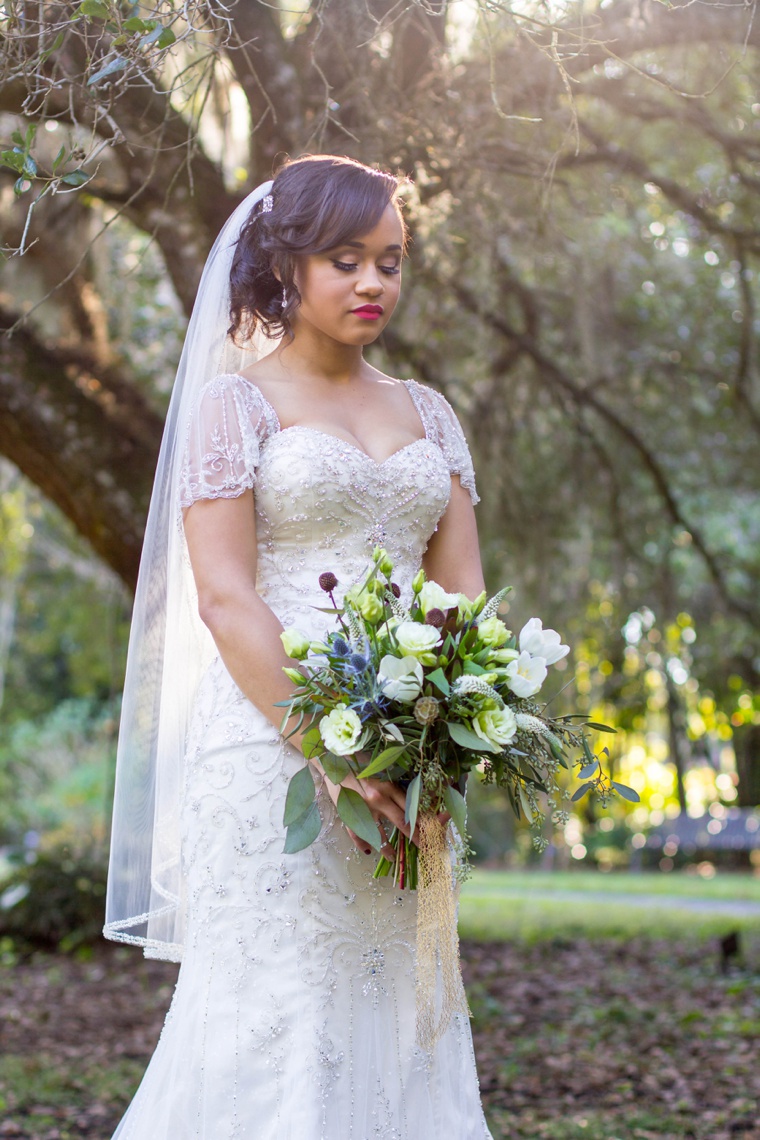 Elegant Gold and White Garden Wedding via TheELD.com