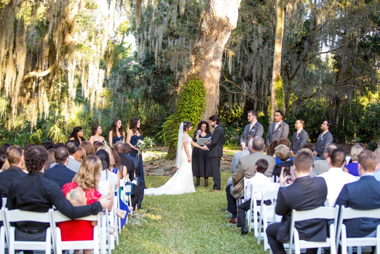 Elegant Gold and White Garden Wedding via TheELD.com