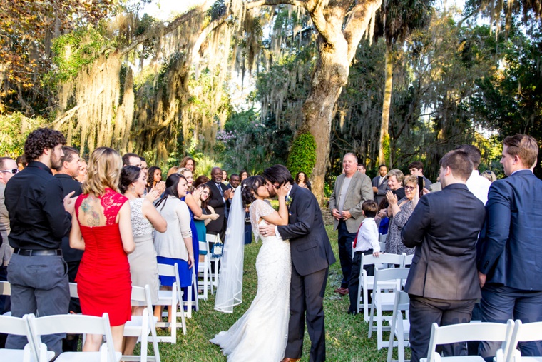 Elegant Gold and White Garden Wedding via TheELD.com