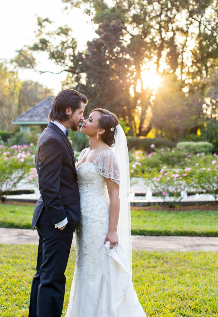 Elegant Gold and White Garden Wedding via TheELD.com